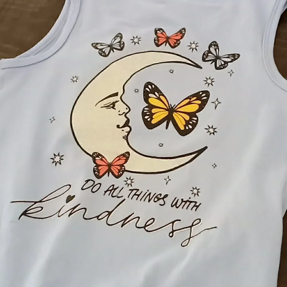 Lily blue girls tank top size 7/8